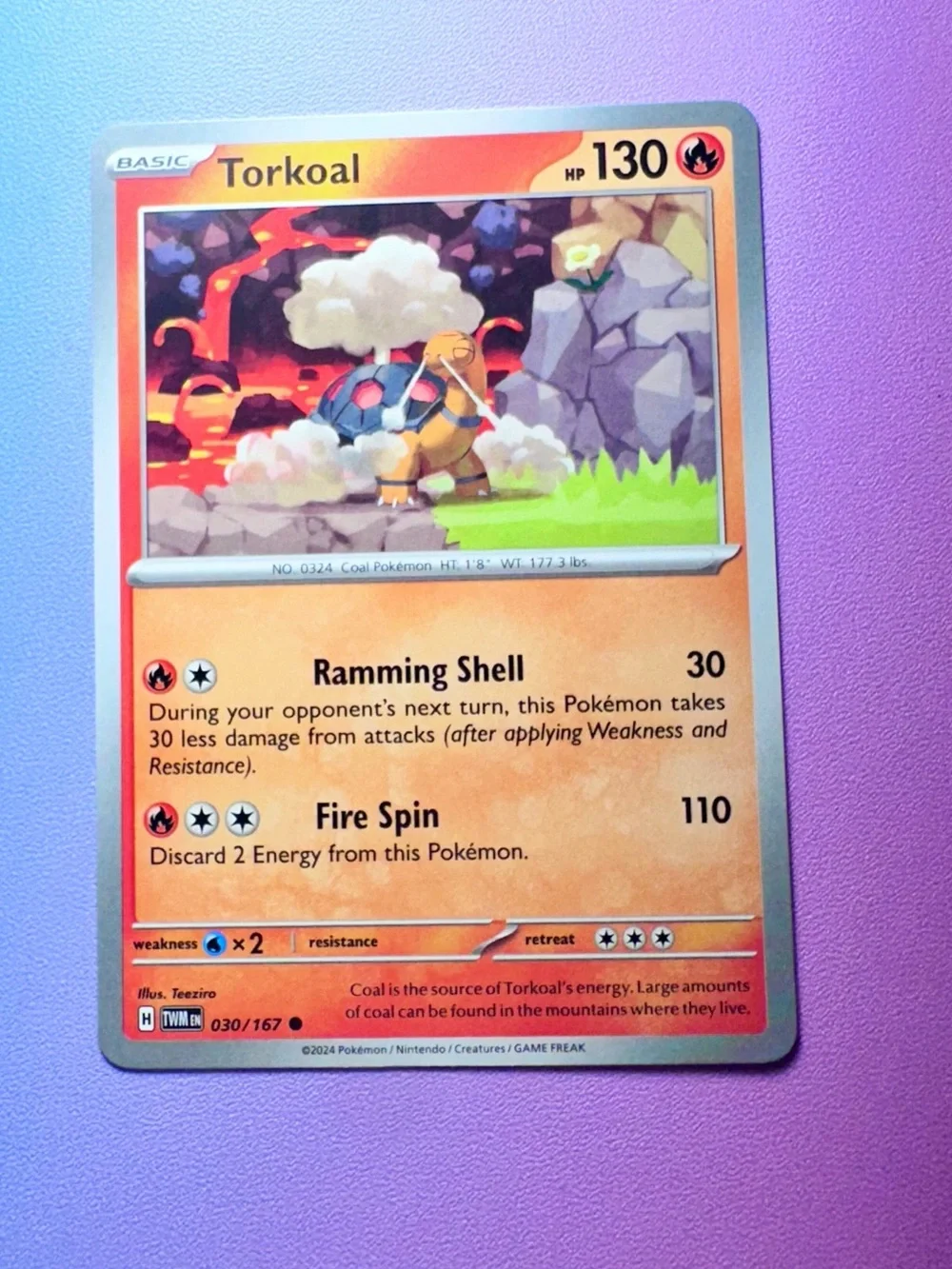 torkoal - 030/167 (common) — pokémon: twilight masquerade